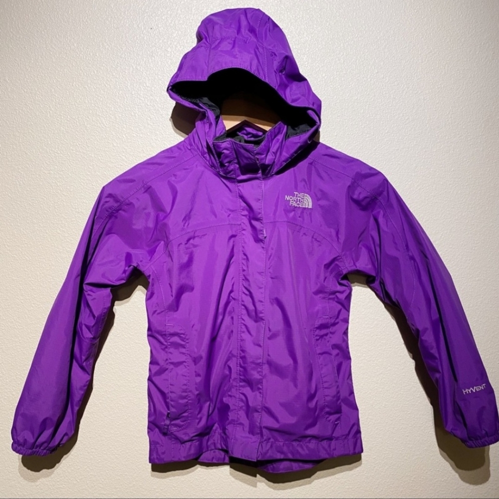 💜sold💜Purple Northface rain jacket